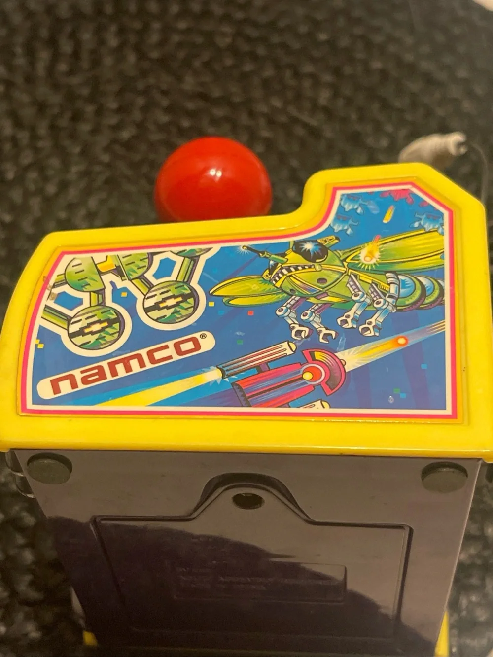Namco plug & play Purple TV Games Joystick with Red Ball Handle PAC Man